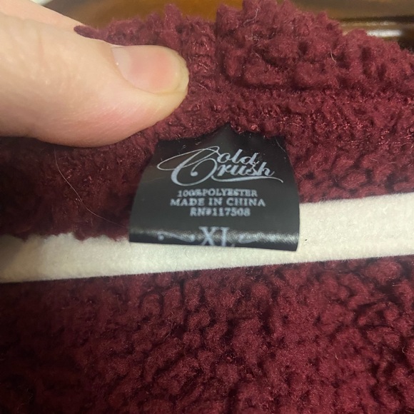 Fleece Hooded Cardigan-style Jacket - Picture 3 of 5